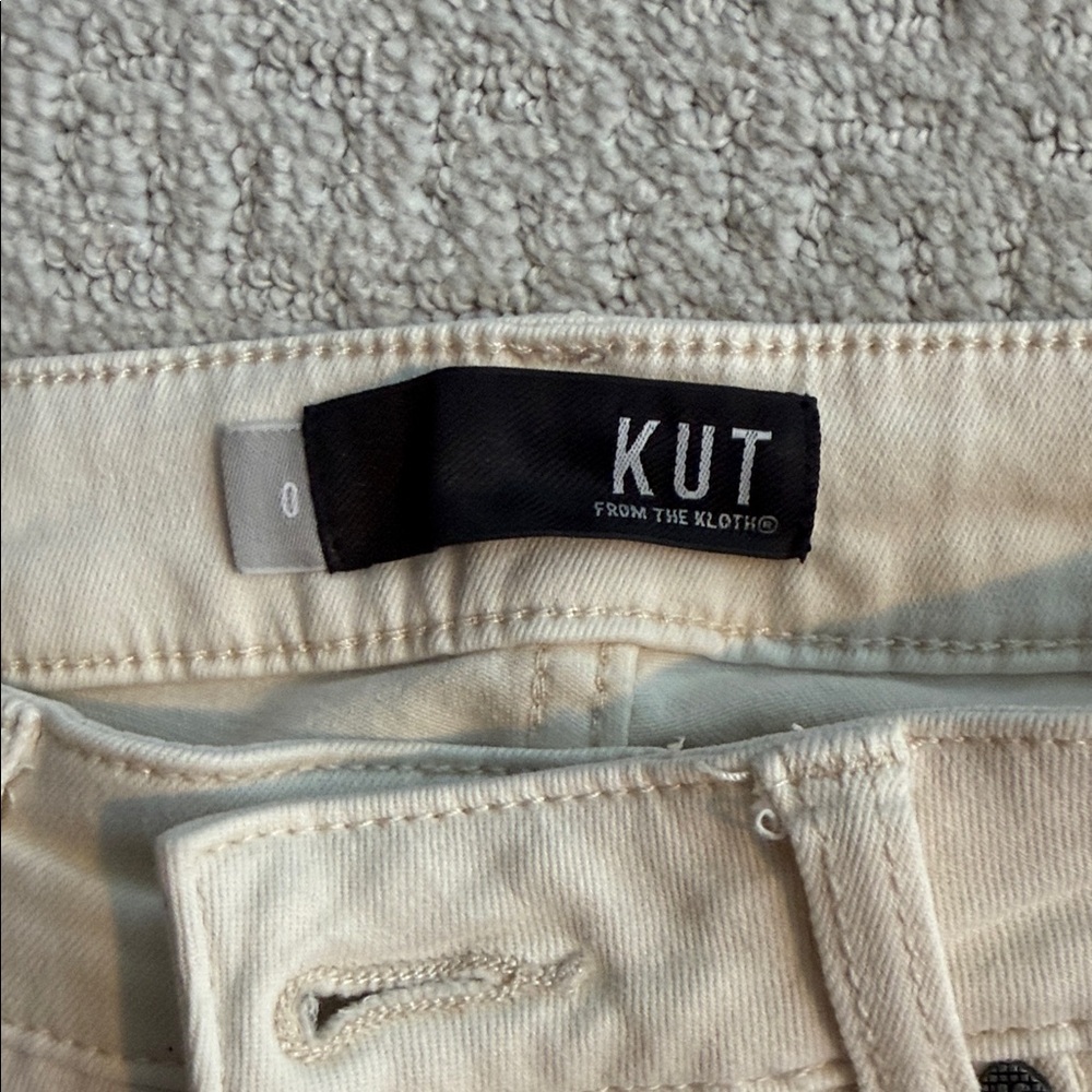 Women's Cream skinny jeans - Picture 3 of 4